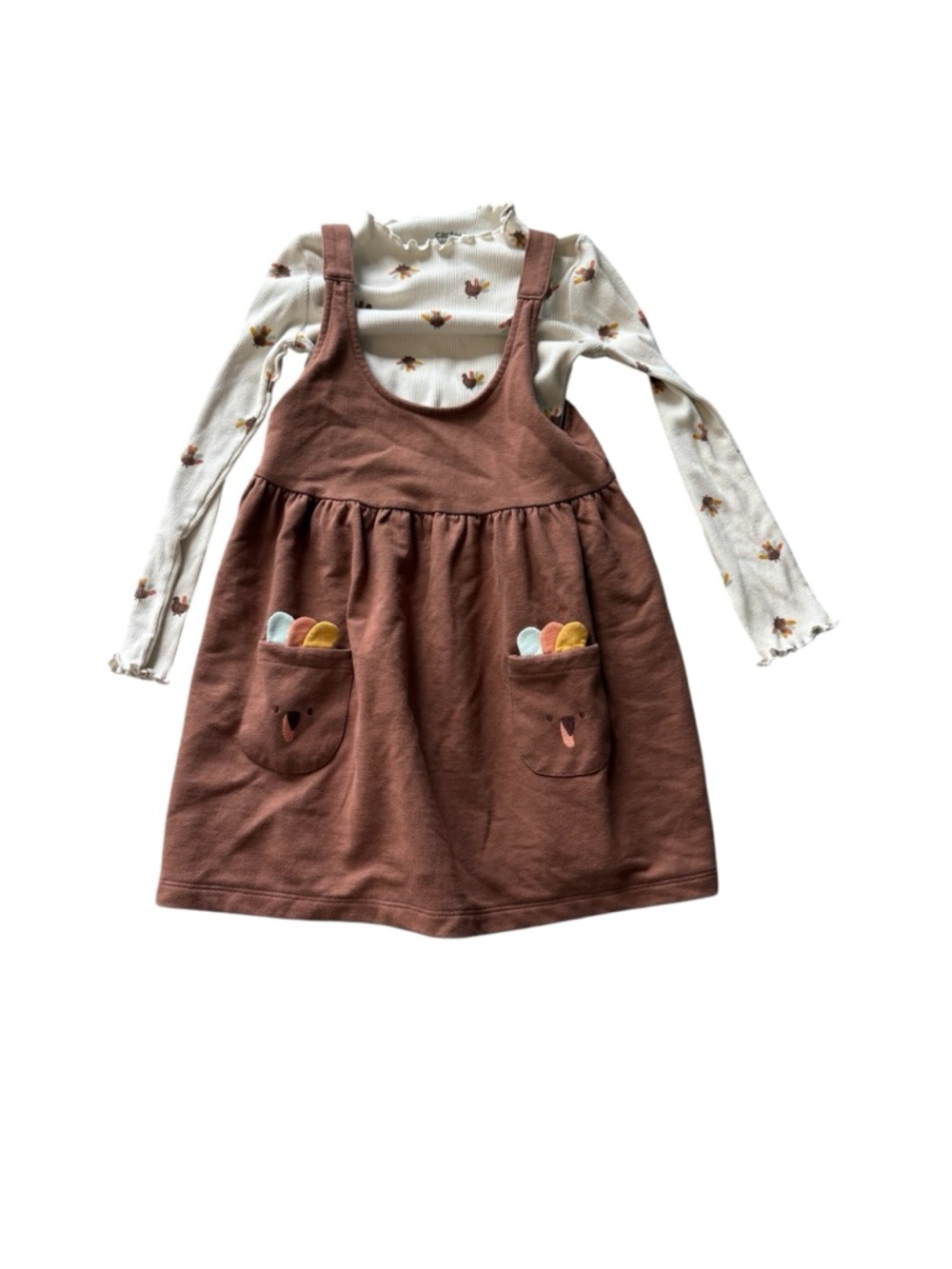 Carter's brown kids' top with printed label